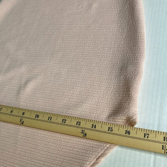 A'GACI Womens Pink Textured Knit Curved Hem Sheath Dress Size M Coquette Barbie - Picture 8 of 8